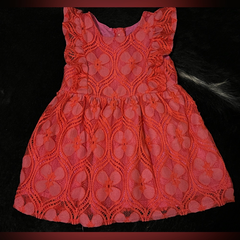 3/$15❣️ Baby Girl Lace Overlay 💖 Dress; 18 months